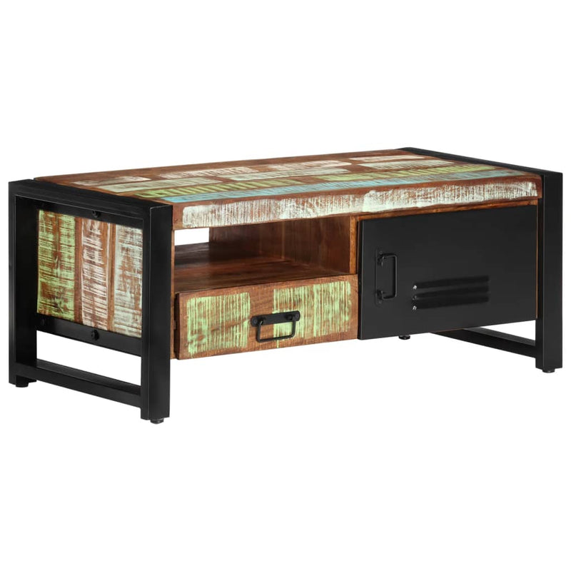 vidaXL Coffee Table 100x50x41 cm Solid Wood Reclaimed