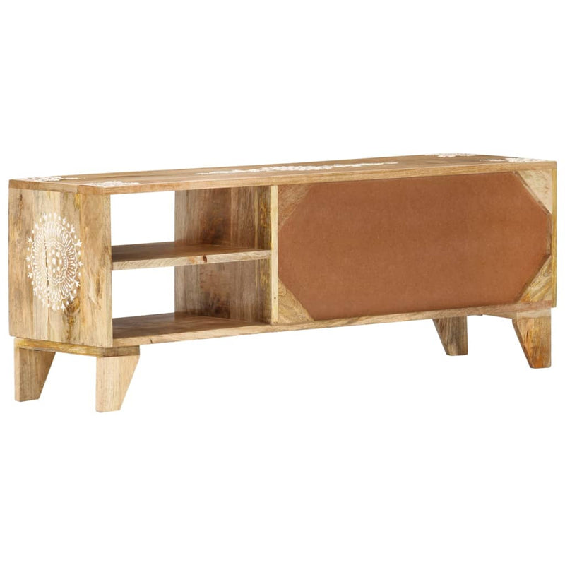 vidaXL TV Cabinet 110x30x40 cm Solid Wood Mango