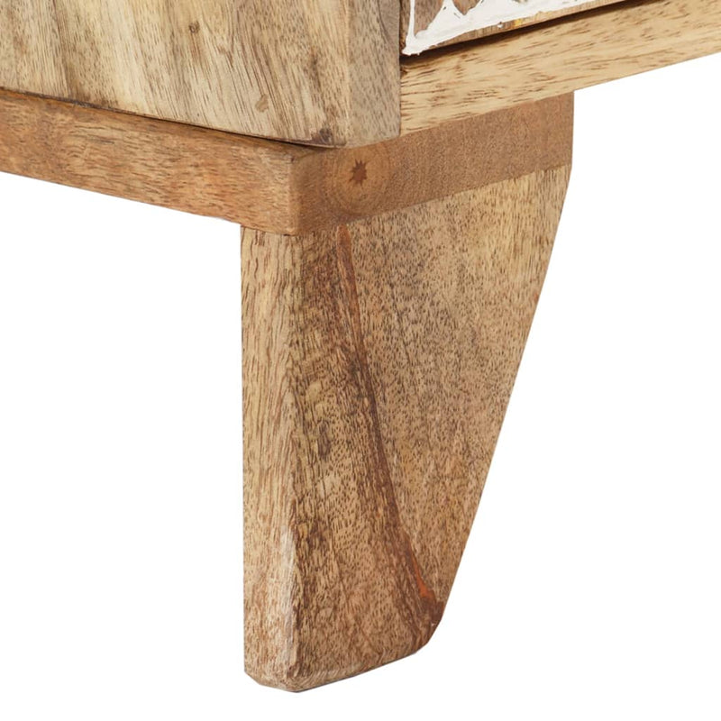 vidaXL TV Cabinet 110x30x40 cm Solid Wood Mango