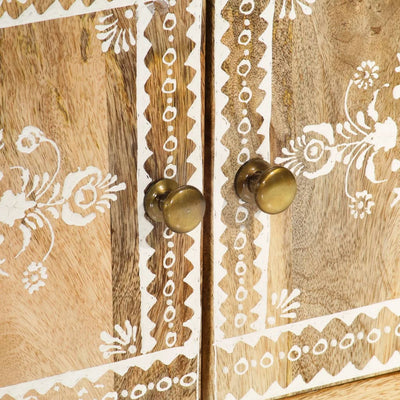 vidaXL TV Cabinet 110x30x40 cm Solid Wood Mango