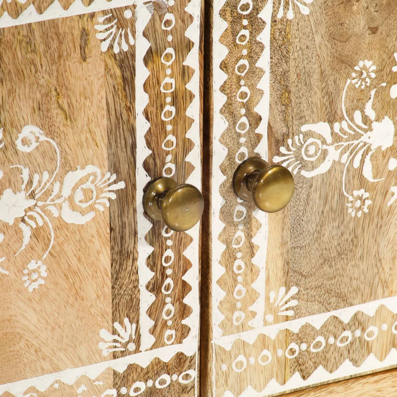 vidaXL TV Cabinet 110x30x40 cm Solid Wood Mango