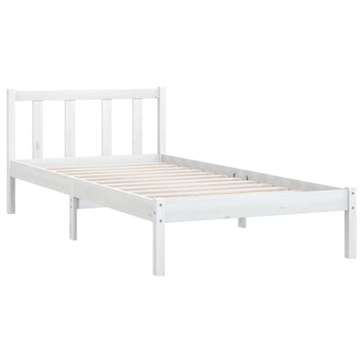 vidaXL Bed Frame without Mattress Black Solid Wood 90x190 cm