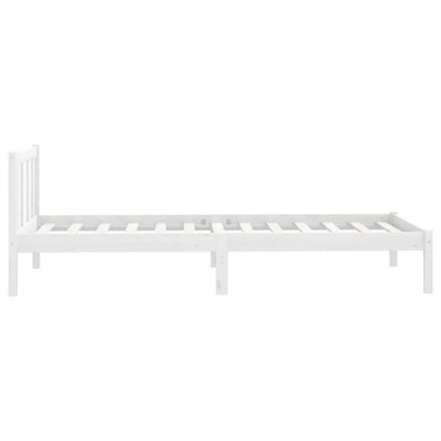 vidaXL Bed Frame without Mattress Black Solid Wood 90x190 cm