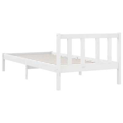 vidaXL Bed Frame without Mattress Black Solid Wood 90x190 cm