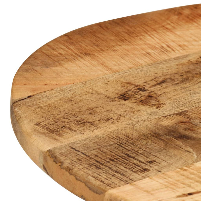 vidaXL Side Table 60x(42-62) cm Solid Wood Mango and Cast Iron