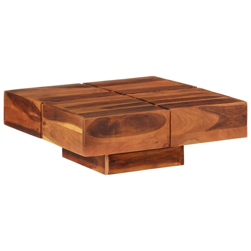 vidaXL Coffee Table 80x80x30 cm Solid Wood Acacia