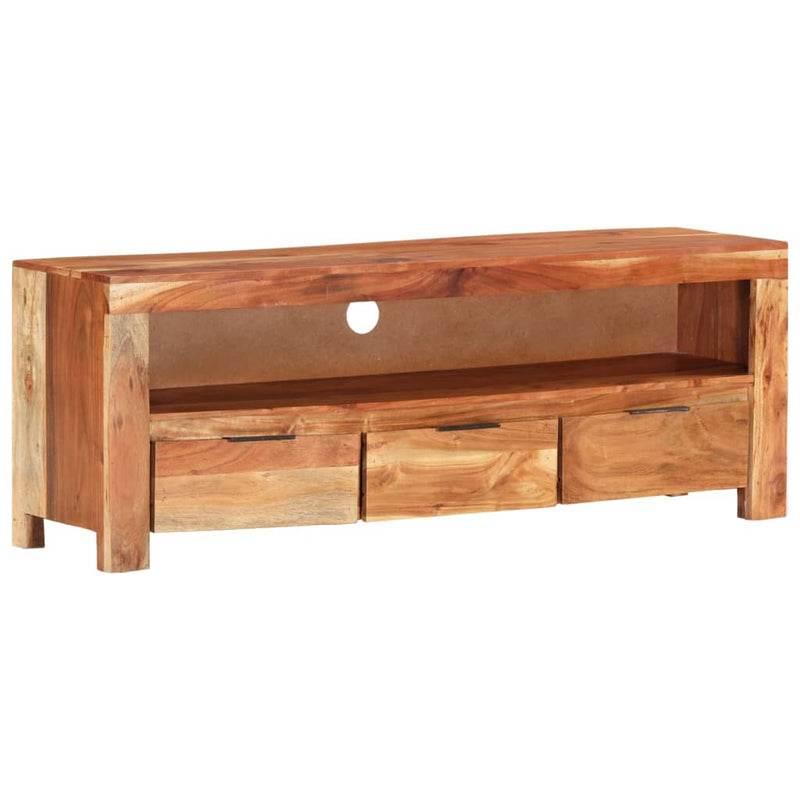 vidaXL TV Cabinet 110x30x40 cm Solid Wood Acacia
