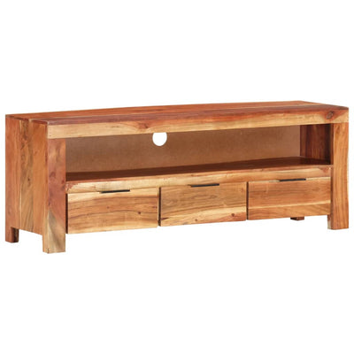 vidaXL TV Cabinet 110x30x40 cm Solid Wood Acacia
