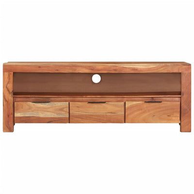 vidaXL TV Cabinet 110x30x40 cm Solid Wood Acacia