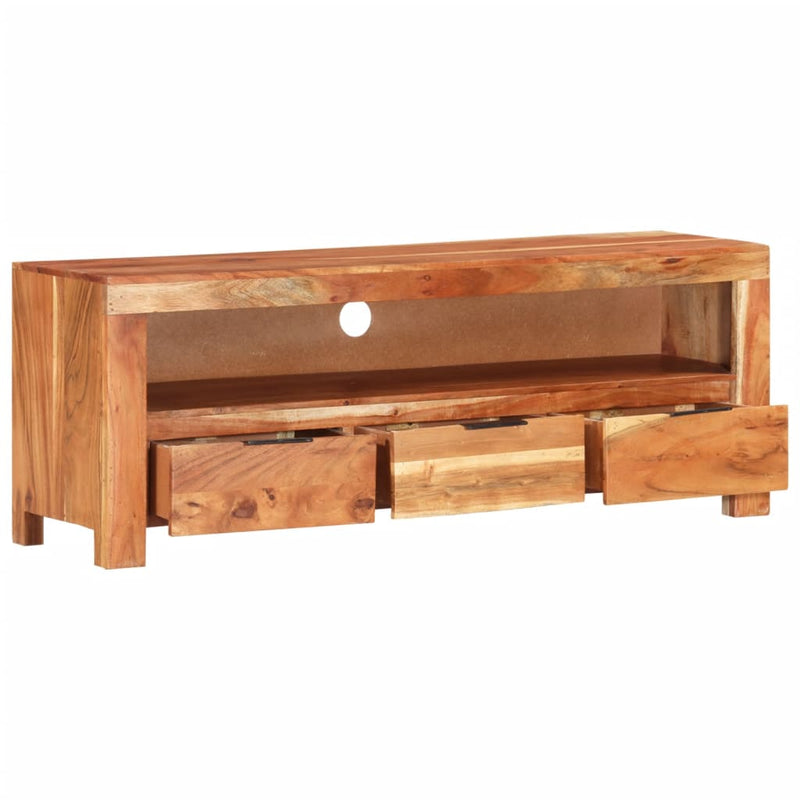 vidaXL TV Cabinet 110x30x40 cm Solid Wood Acacia