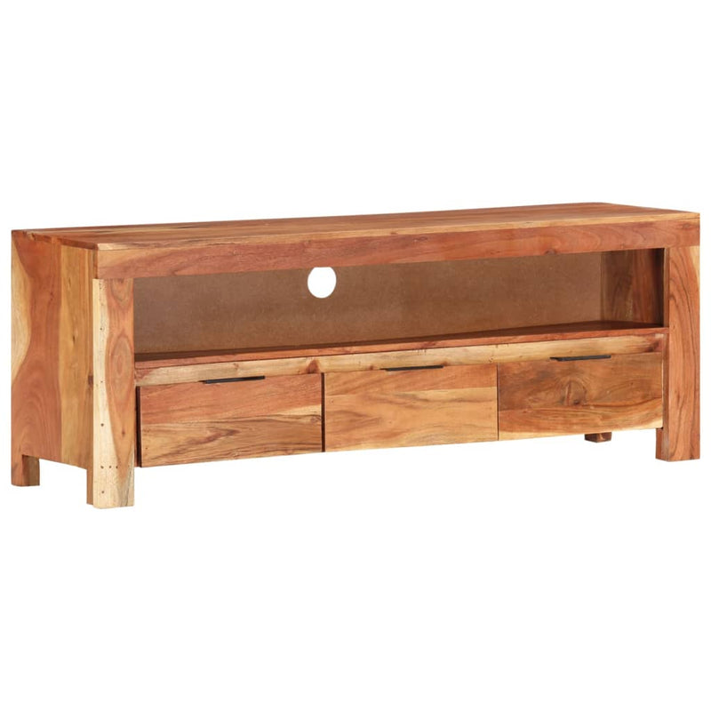 vidaXL TV Cabinet 110x30x40 cm Solid Wood Acacia