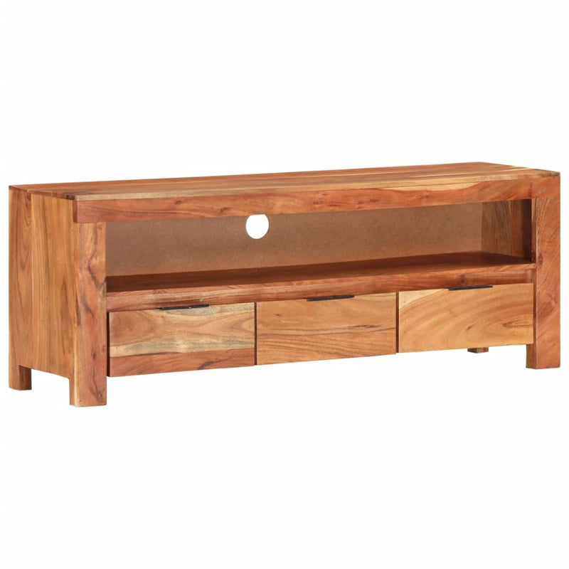 vidaXL TV Cabinet 110x30x40 cm Solid Wood Acacia
