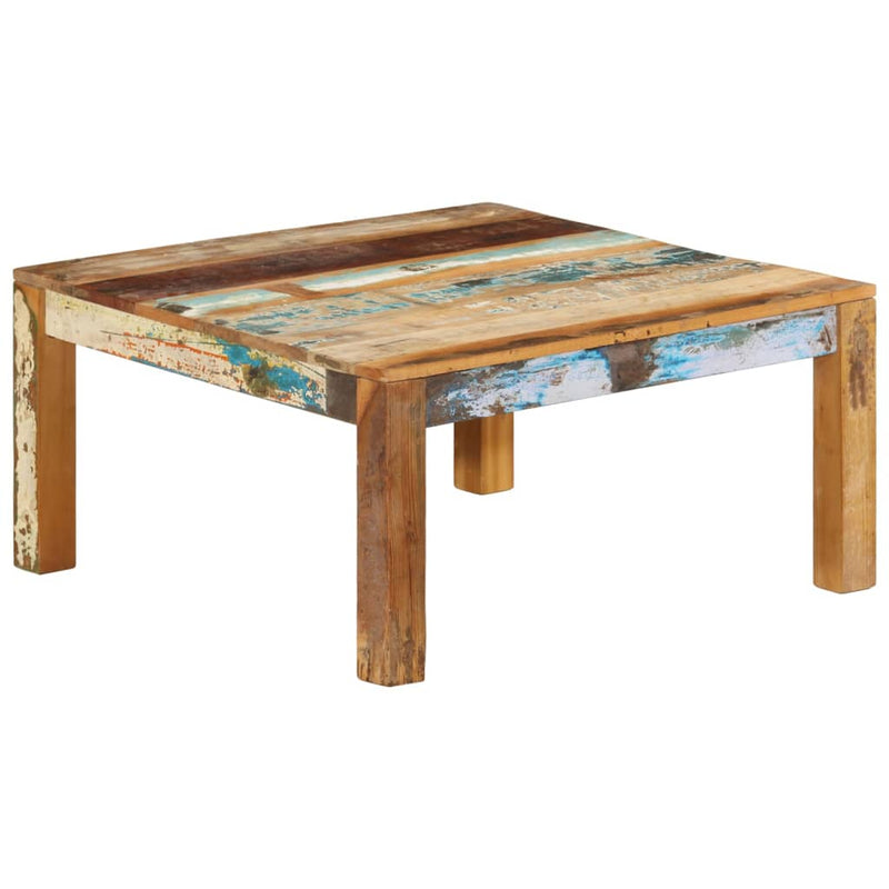 vidaXL Coffee Table 80x80x40 cm Solid Wood Reclaimed