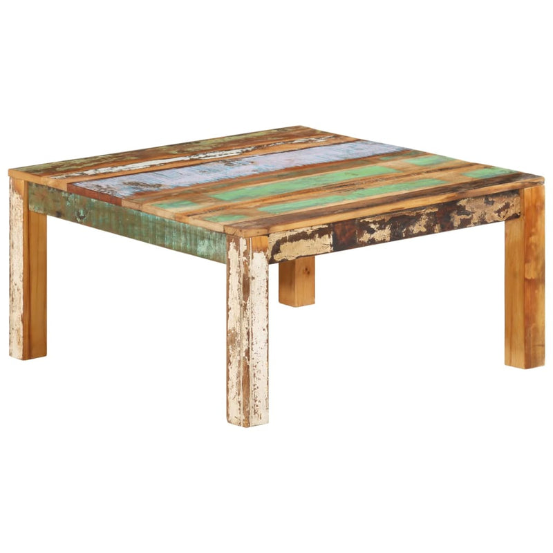 vidaXL Coffee Table 80x80x40 cm Solid Wood Reclaimed