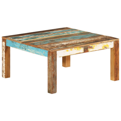vidaXL Coffee Table 80x80x40 cm Solid Wood Reclaimed