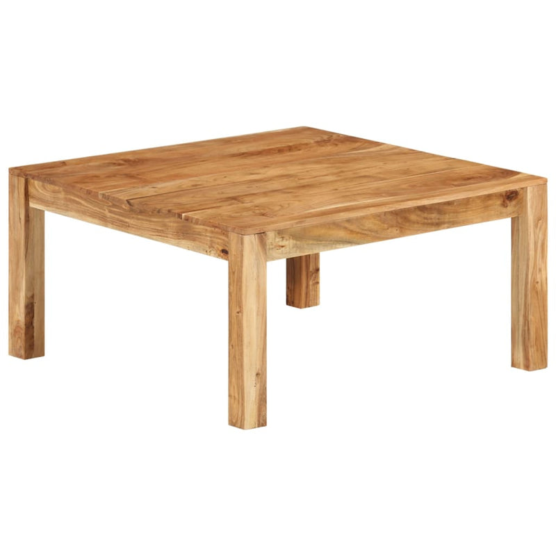 vidaXL Coffee Table 80x80x40 cm Solid Wood Acacia