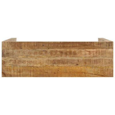 vidaXL Console Table 110x35x76 cm Rough Mango Wood