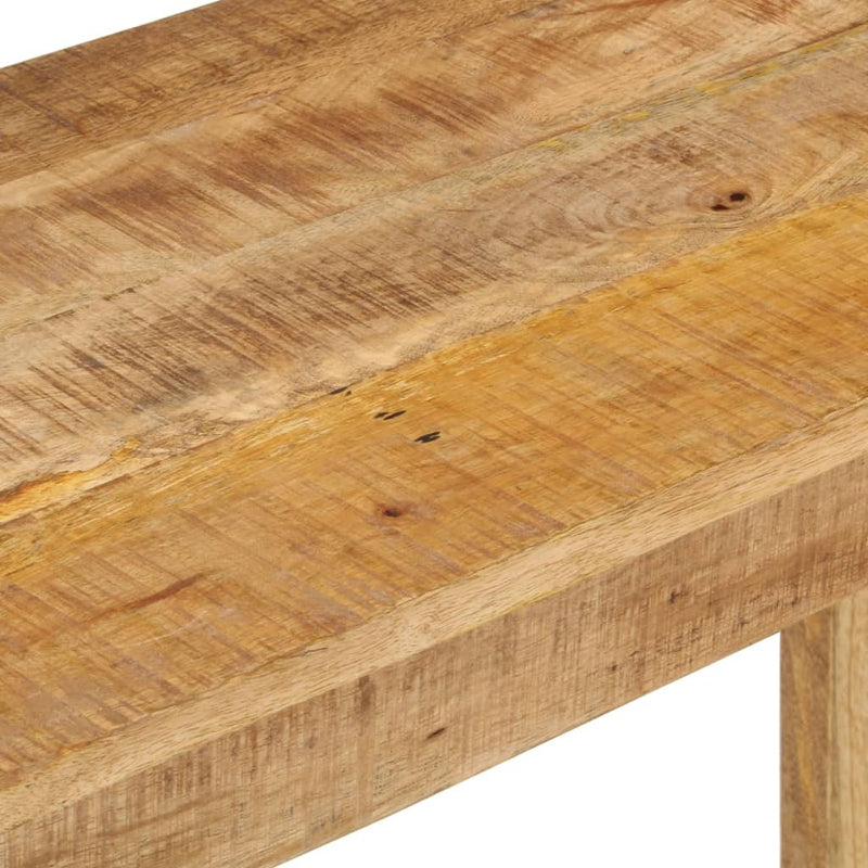 vidaXL Console Table 110x35x76 cm Rough Mango Wood