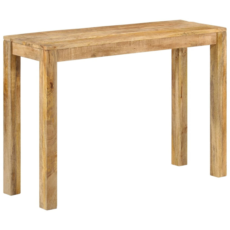 vidaXL Console Table 110x35x76 cm Rough Mango Wood
