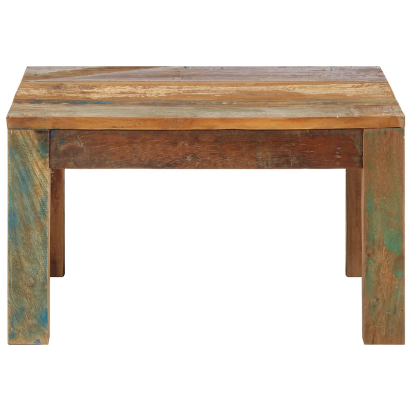 vidaXL Coffee Table 60x60x35 cm Solid Reclaimed Wood