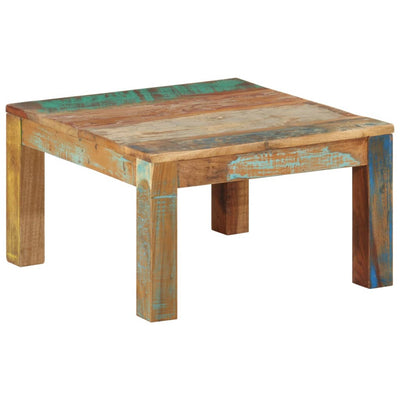 vidaXL Coffee Table 60x60x35 cm Solid Reclaimed Wood