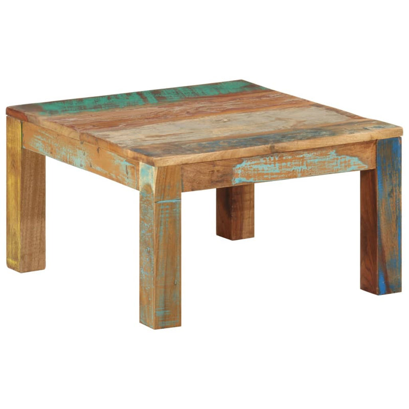 vidaXL Coffee Table 60x60x35 cm Solid Reclaimed Wood