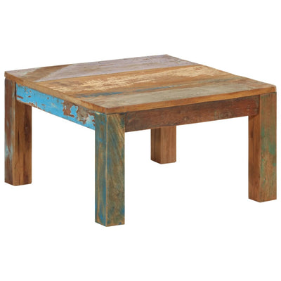 vidaXL Coffee Table 60x60x35 cm Solid Reclaimed Wood