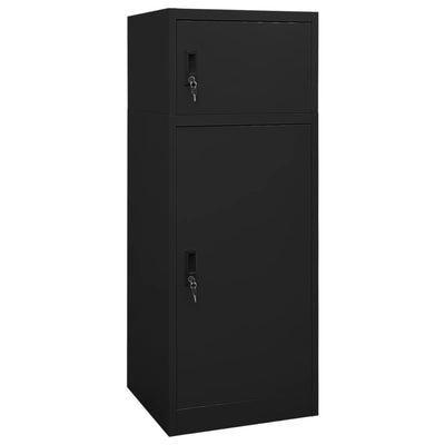 vidaXL Saddle Cabinet Anthracite 53x53x140 cm Steel