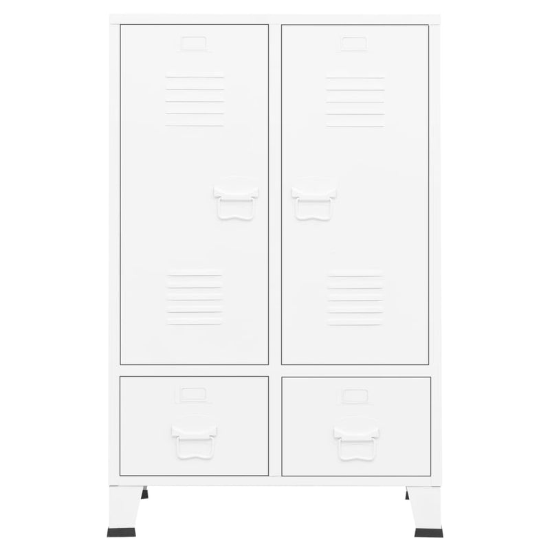 vidaXL Industrial Wardrobe Anthracite 67x35x107 cm Steel