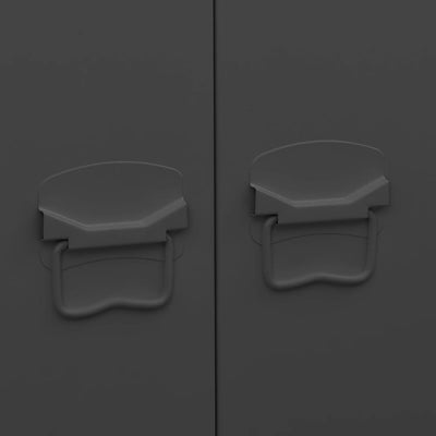 vidaXL Industrial Wardrobe Anthracite 90x50x180 cm Metal