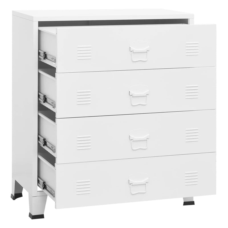 vidaXL Industrial Drawer Cabinet Anthracite 78x40x93 cm Metal