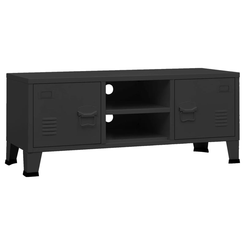 vidaXL Industrial TV Cabinet Anthracite 105x35x42 cm Metal