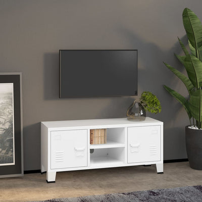 vidaXL Industrial TV Cabinet Anthracite 105x35x42 cm Metal