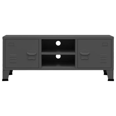 vidaXL Industrial TV Cabinet Anthracite 105x35x42 cm Metal