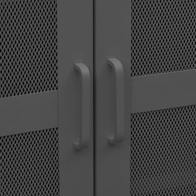 vidaXL Industrial Storage Chest Anthracite 70x40x115 cm Metal