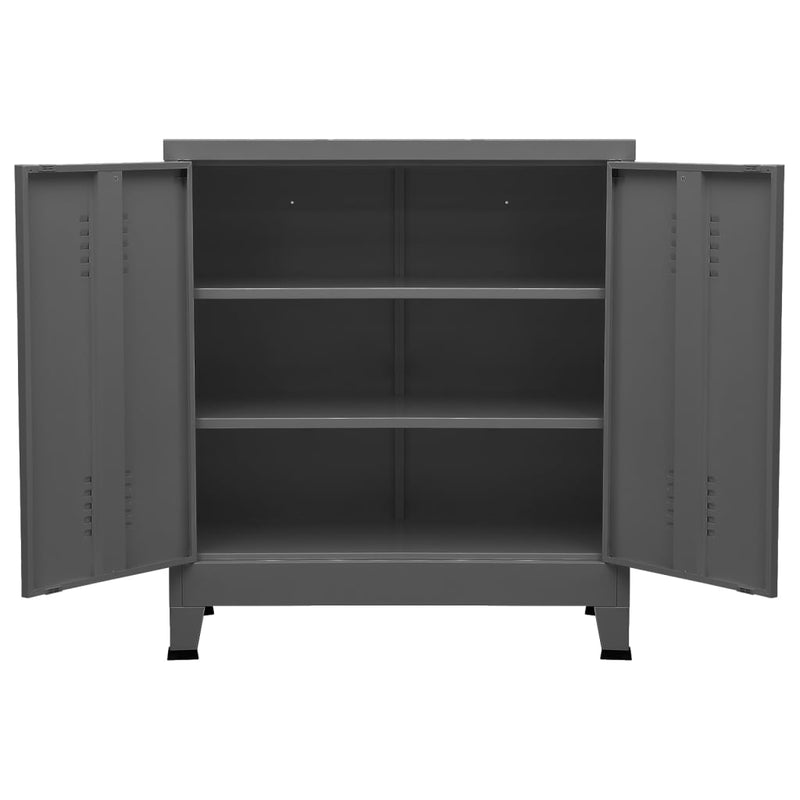 vidaXL Industrial Storage Chest Anthracite 90x40x100 cm Steel
