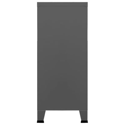 vidaXL Industrial Storage Chest Anthracite 90x40x100 cm Steel