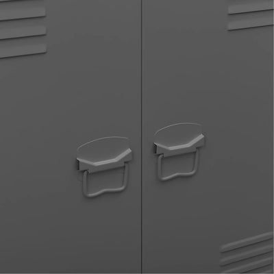 vidaXL Industrial Storage Chest Anthracite 90x40x100 cm Steel