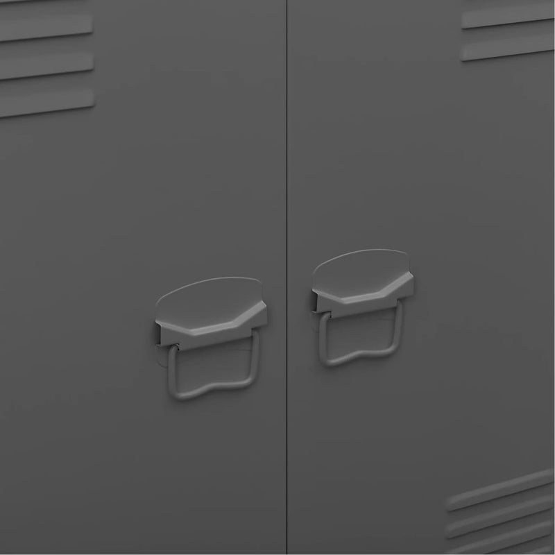 vidaXL Industrial Storage Chest Anthracite 90x40x100 cm Steel