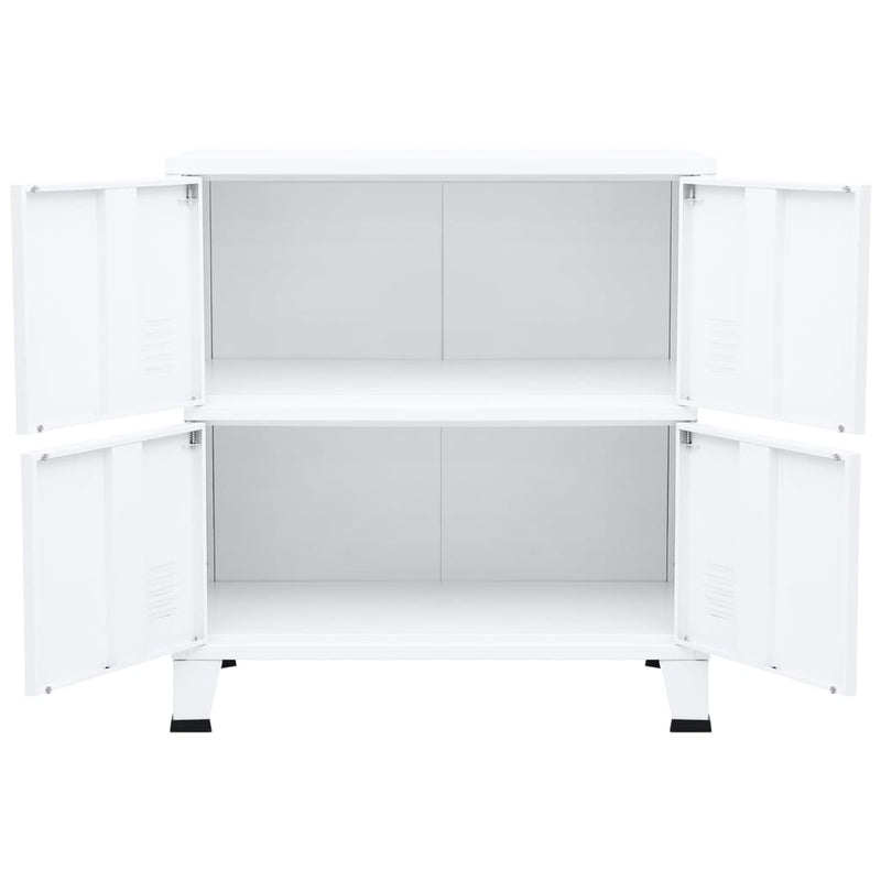 vidaXL Industrial Storage Chest Anthracite 75x40x80 cm Steel