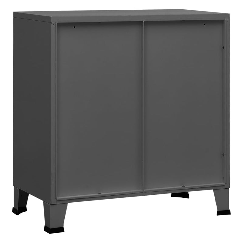vidaXL Industrial Storage Chest Anthracite 75x40x80 cm Steel