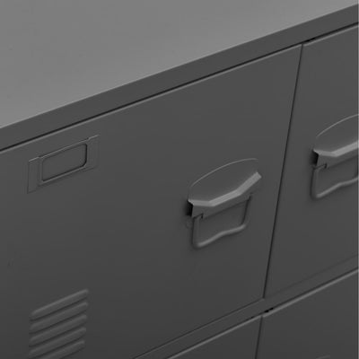 vidaXL Industrial Storage Chest Anthracite 75x40x80 cm Steel