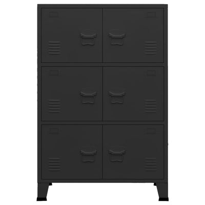 vidaXL Industrial Storage Chest Anthracite 75x40x115 cm Metal