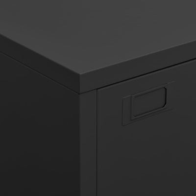 vidaXL Industrial Storage Chest Anthracite 75x40x115 cm Metal