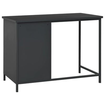 vidaXL Industrial Desk with Drawers Anthracite 105x52x75 cm Steel