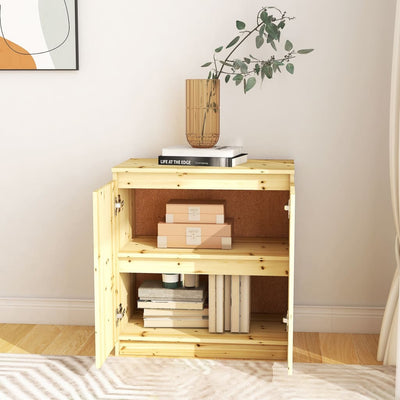 vidaXL Side Cabinet 60x36x65 cm Solid Firwood