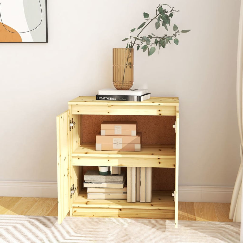 vidaXL Side Cabinet 60x36x65 cm Solid Firwood