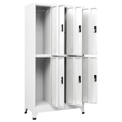 vidaXL Locker Cabinet Black 90x45x180 cm Steel