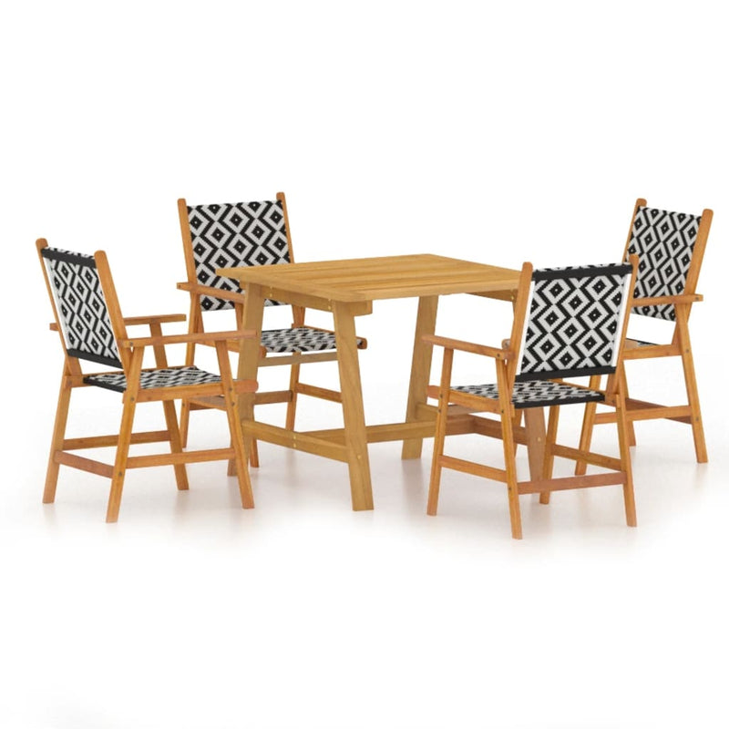 vidaXL 3 Piece Garden Dining Set Solid Wood Acacia