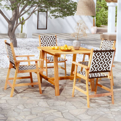 vidaXL 3 Piece Garden Dining Set Solid Wood Acacia